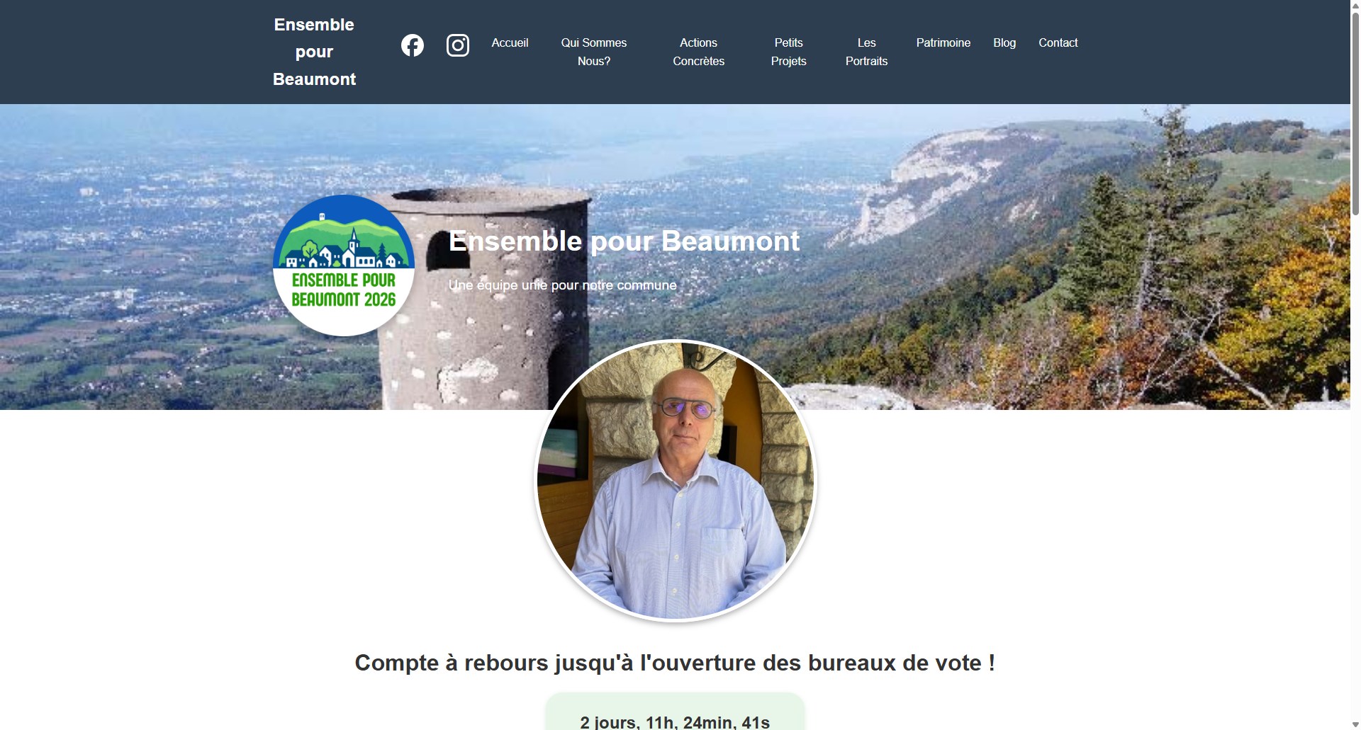 Page d'accueil